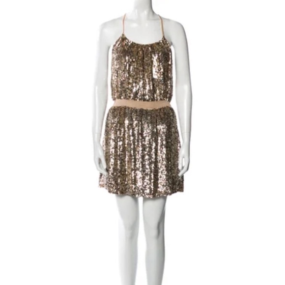 Parker gold sequin dress - Picture 1 of 4